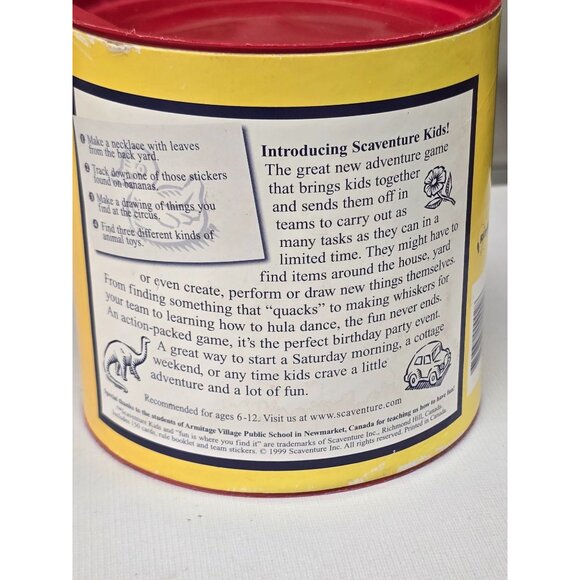 Kids Scavenger Hunt Scaventure Find Game Non-Electronic Fun 2007 Ages 6-12 - Picture 5 of 15